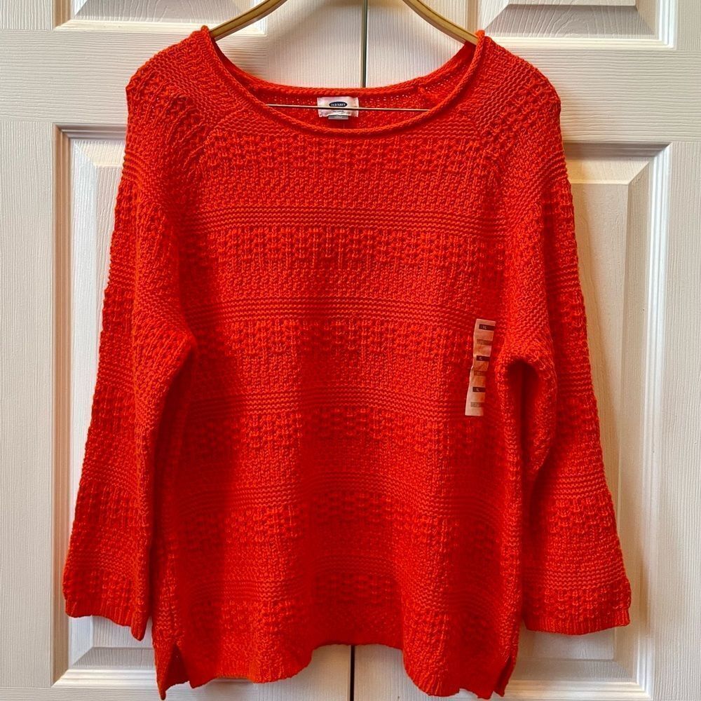 Old Navy Vibrant Orange Sweater Size XL